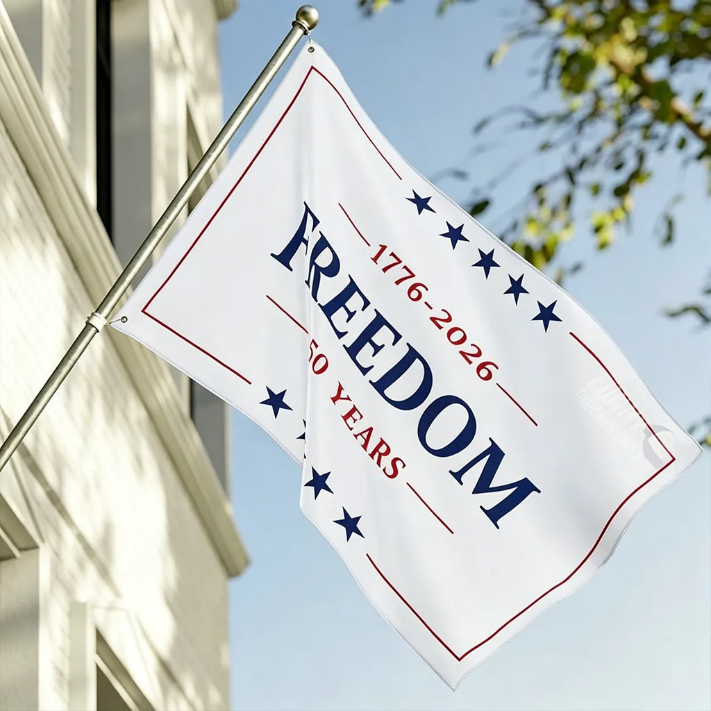 🇺🇸 Freedom 250 Years American Flag – 1776–2026 Patriotic Outdoor Banner