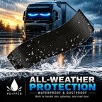 Flexible LED car display with weather protection
