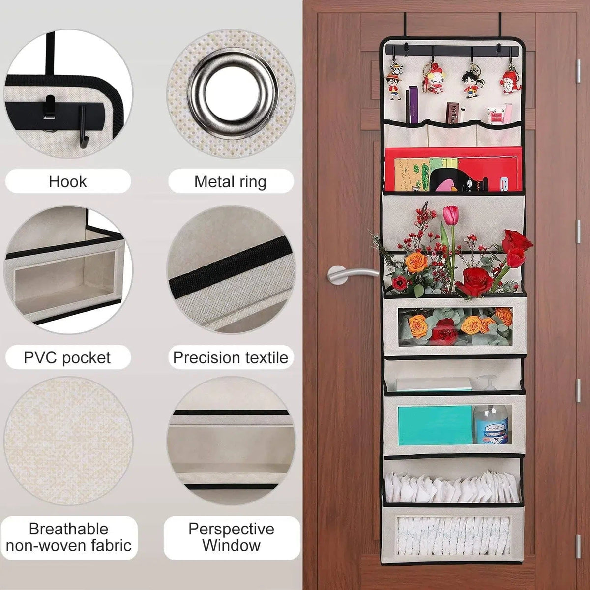 Over-the-Door Multi-Pocket Organizer