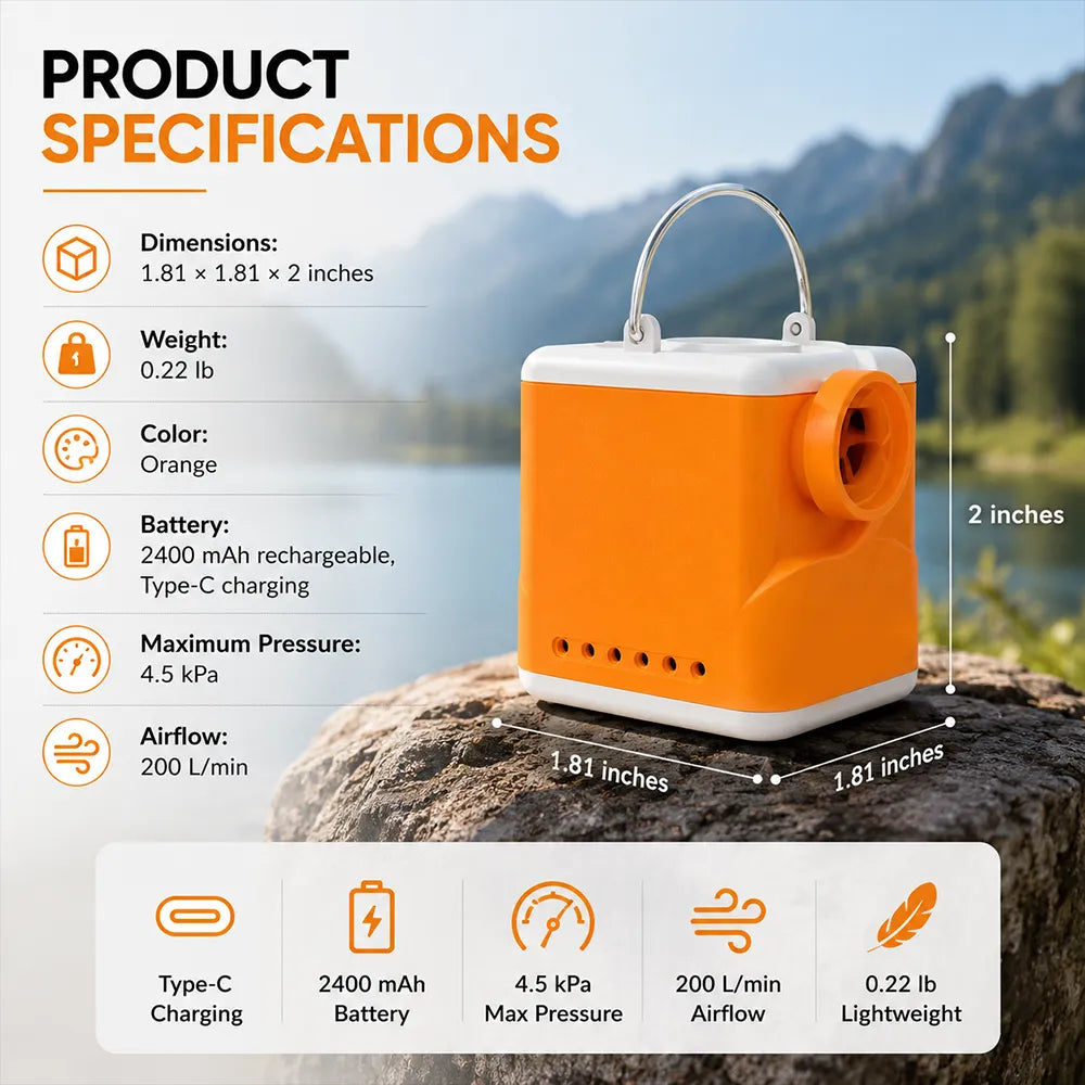 💫Portable Air Pump for Inflatables