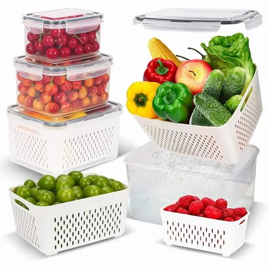 Food Storage Containers for Refrigerator Organization（3-6 PCS）
