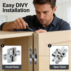 🔩Concealed Cross Hinges for Invisible Doors, Folding Doors, and Folding Screens