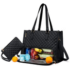 🖤Large capacity insulated handbag, can hold a laptop and lunchbox