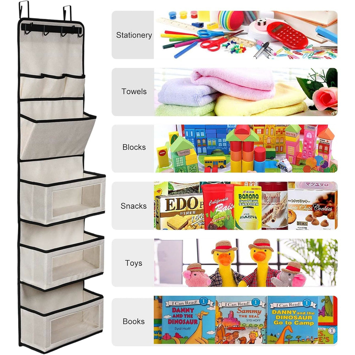 Over-the-Door Multi-Pocket Organizer