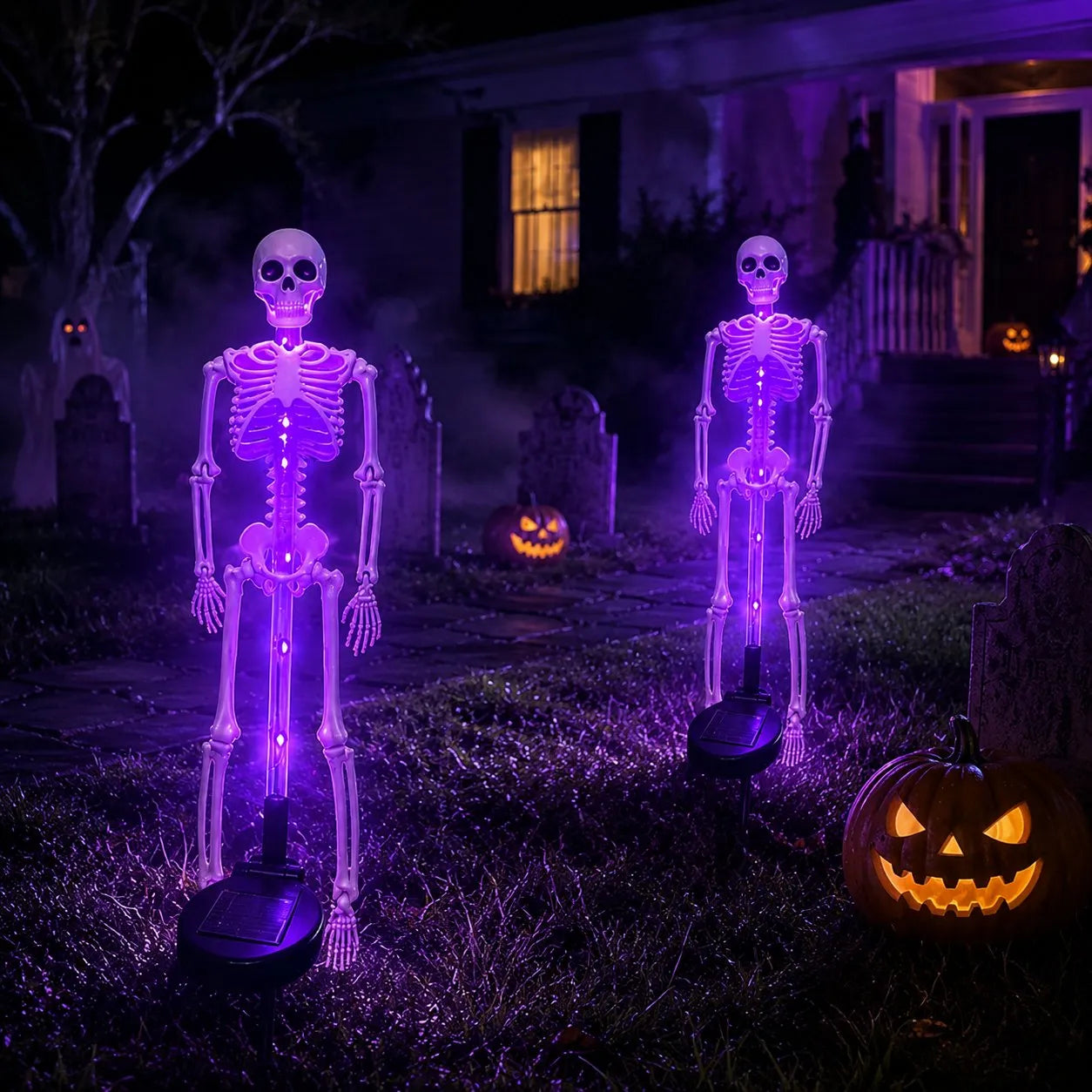 Solar Skeleton Yard Stake – Halloween Garden Light