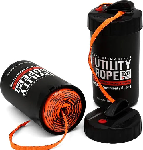 98ft Heavy-Duty Utility Rope Dispenser with Built-In Cutter
