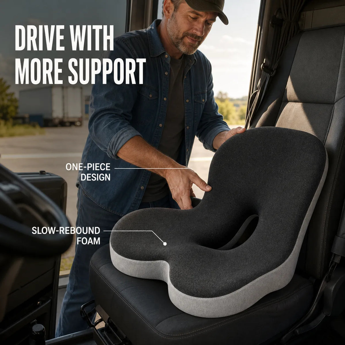 Orthopedic Lumbar & Sciatica Support Cushion