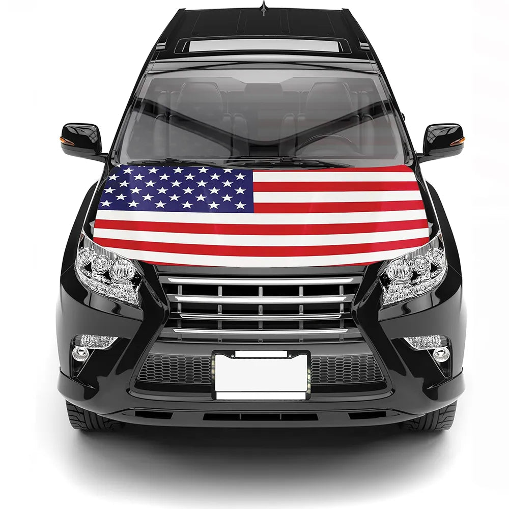 🇺🇸 American Flag Car Hood Cover