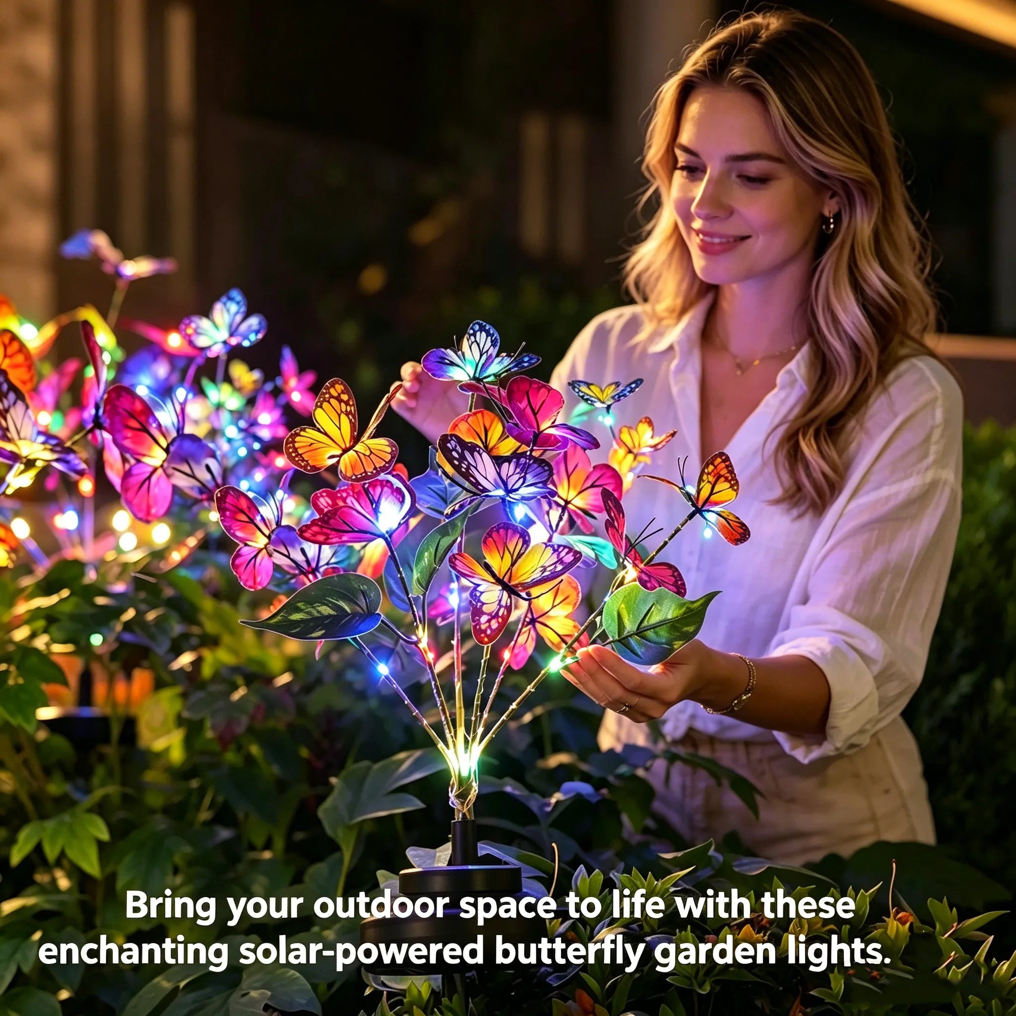 🦋 Solar Butterfly Garden Lights