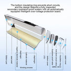 🔋 Portable Smart 8-Slot Rechargeable Battery Charger