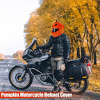 Festive Plush Motorcycle Helmet Covers – Santa & Pumpkin