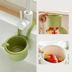 Hanging Sink Drain Basket with Bottom Release – Multi-Purpose Kitchen Strainer for Leftovers, Fruits, Tea & Cleaning Tools