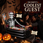 40-Gallon Inflatable Pirate Skeleton Cooler for Halloween