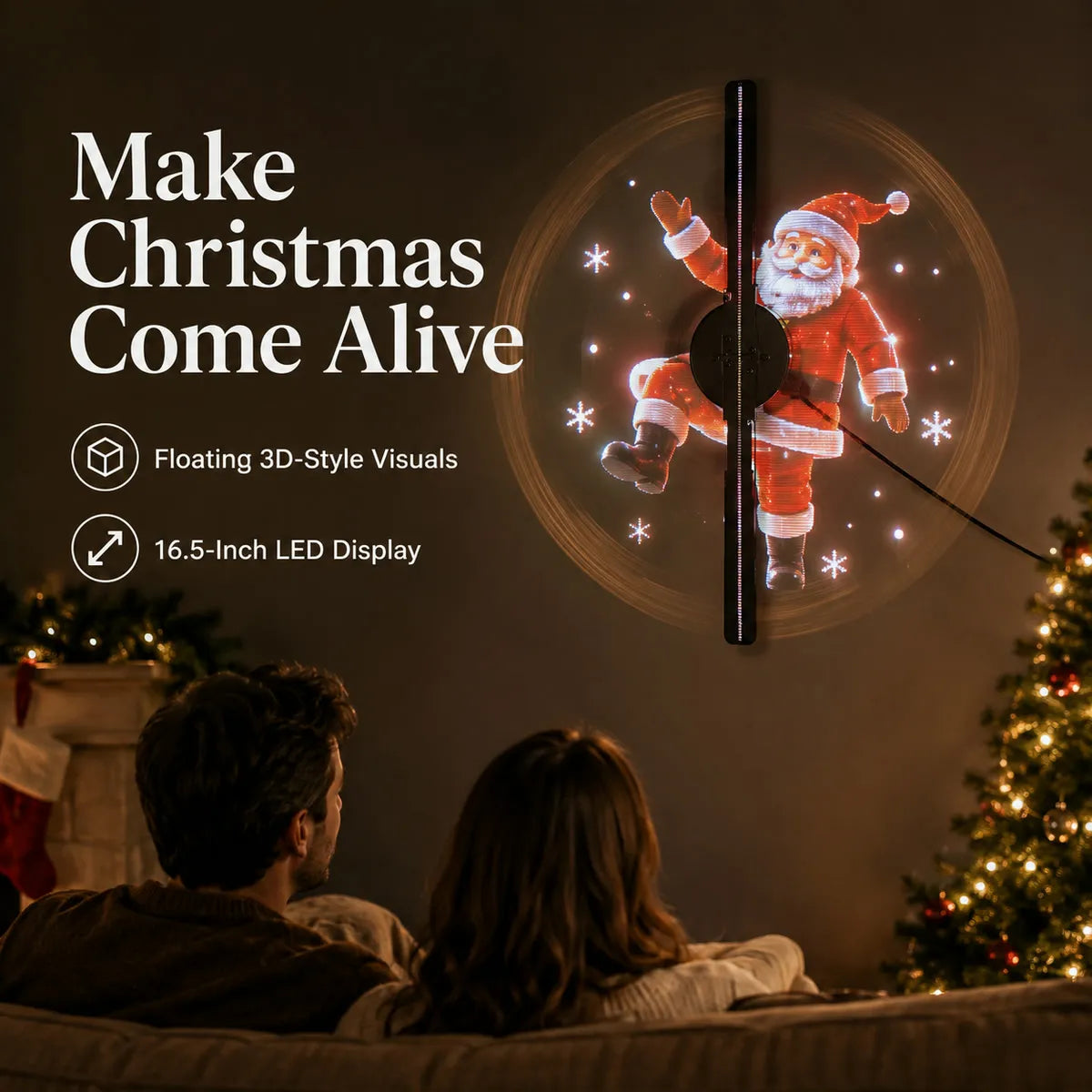 Holiday Magic 3D Hologram Fan Projector