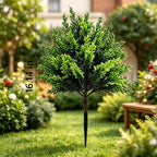 🌲 Artificial Evergreen Pine Tree Décor Kit with Ground Stakes-16.14in