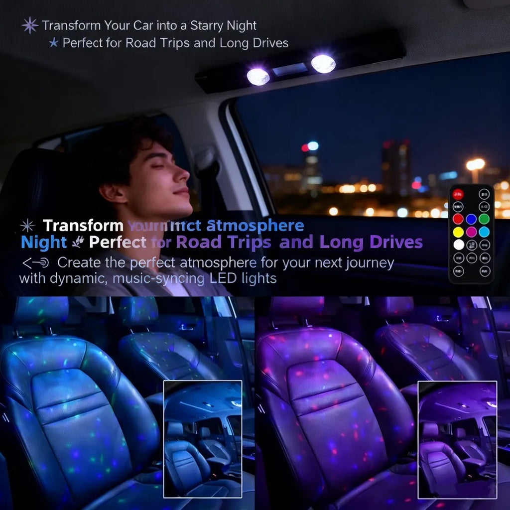 ✨Create the Perfect Ambience with the Wireless LED Starry Sky Ambient Light