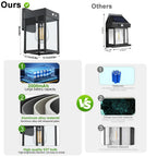 Solar-Powered Outdoor Wall Light with Motion Sensor
