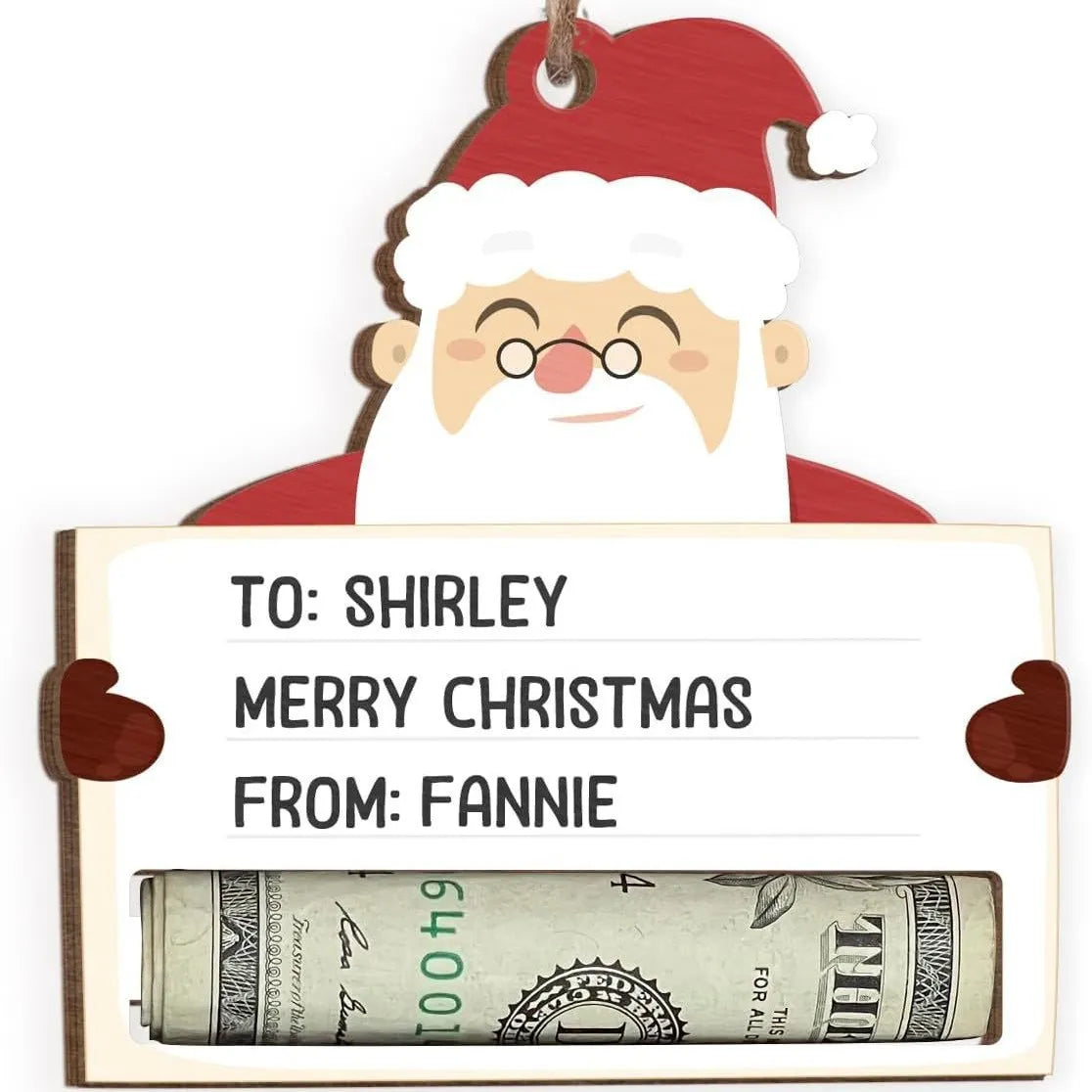 🎁Handmade Christmas Cash Gift Bag