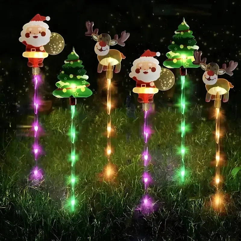 🎄 Solar Christmas Decorative Pathway Lights – 6 Pack 🎄