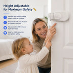 The Snap-On Door Lock Kids Can't Reach or Defeat – No Tools or Adhesives Required