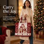 Quilted Christmas Tote Bag