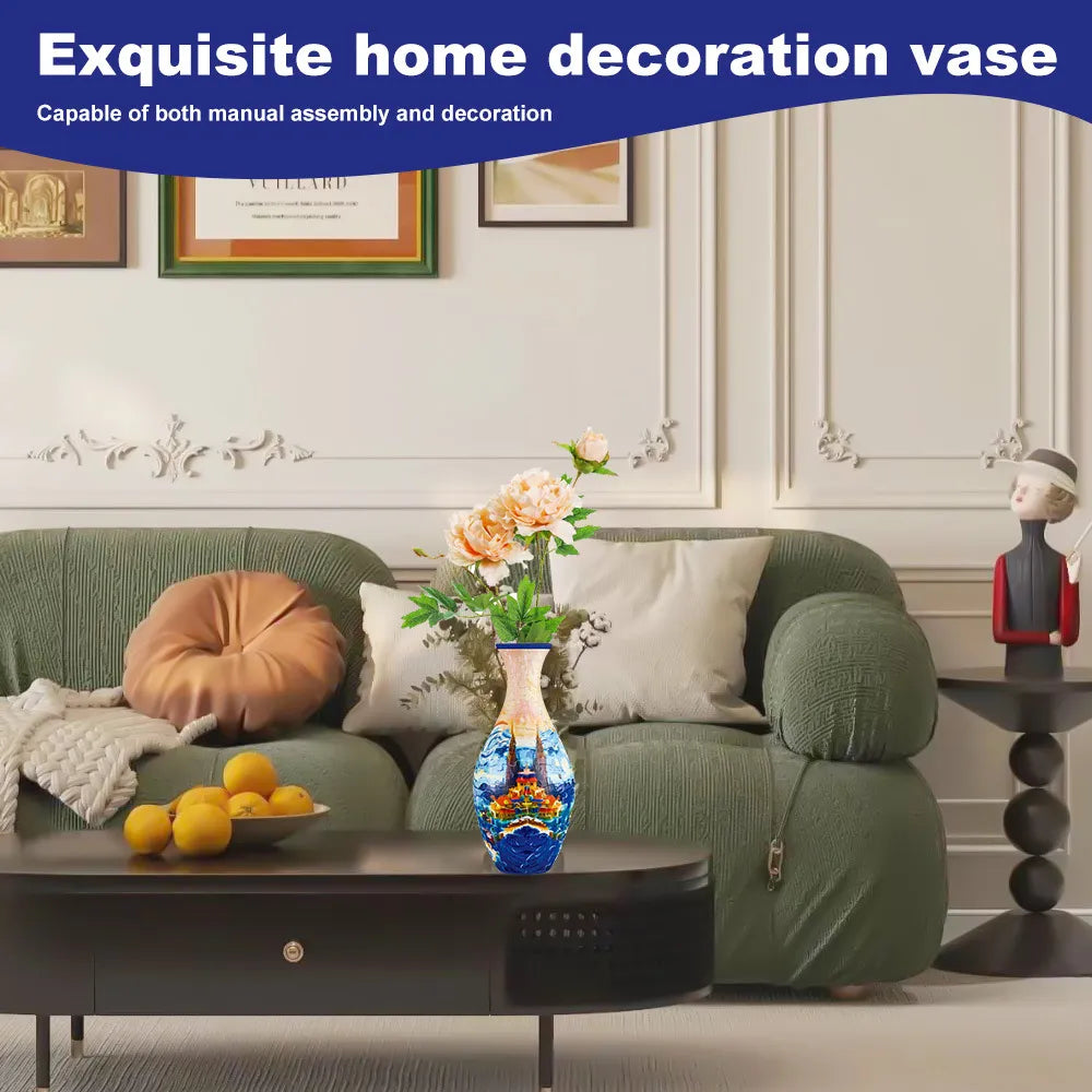 3D Puzzle Vase  – Ideal Gift for Craft Enthusiasts