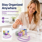 💊 Colorful Cube Pill Organizer