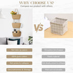 🌿Behind-the-Door Hanging Storage Basket (3-Tier Wall-Mounted Organizer)