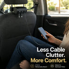 Tangle-Free 3-in-1 Retractable Backseat Charger