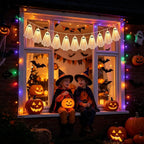 10-Piece Warm White Lace Ghost Garland Lights