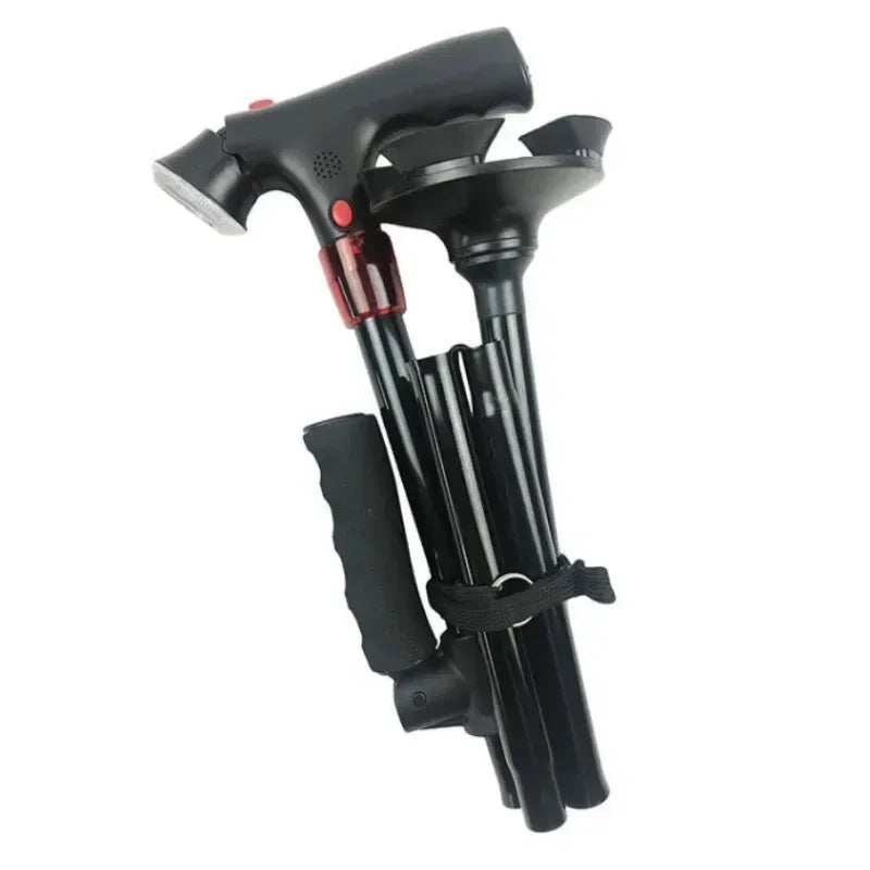 🔥HOT SALE- 49% OFF🎁 LED With alarm Walking Collapsible Telescopic Cane