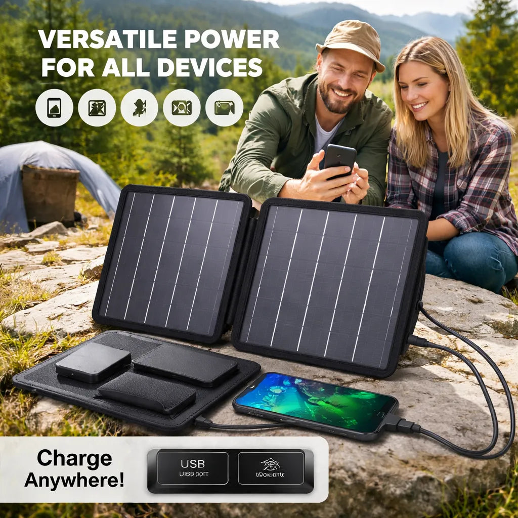 Solar Folding Bag: Power your outdoor adventures without searching for an outlet or carrying heavy batteries. 🔋