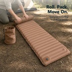 Ultralight 4-Inch Camping Mattress with Built-In Foot Pump