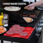 Silicone Hexagon Patty Freezer Mold with Lid – 7 or 8 Cavities