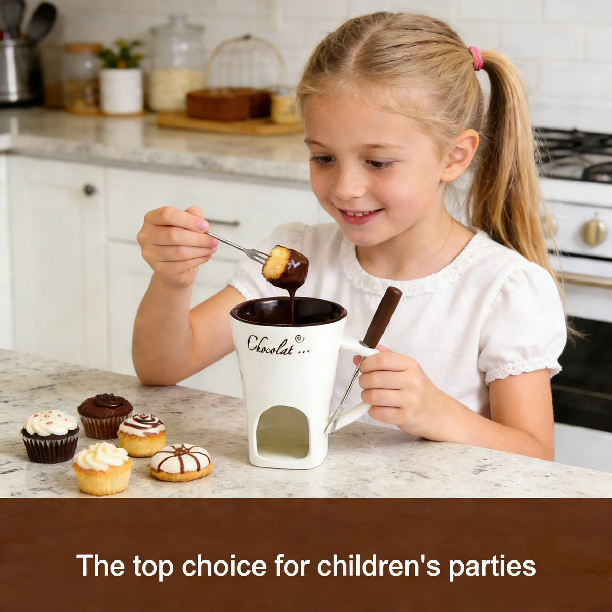 🍫 Chocolate Fondue Mug with Fork