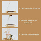 Enchanting Whirls of Light: Rotating Candleholder with Dual-Shape Options for Elegant Evenings