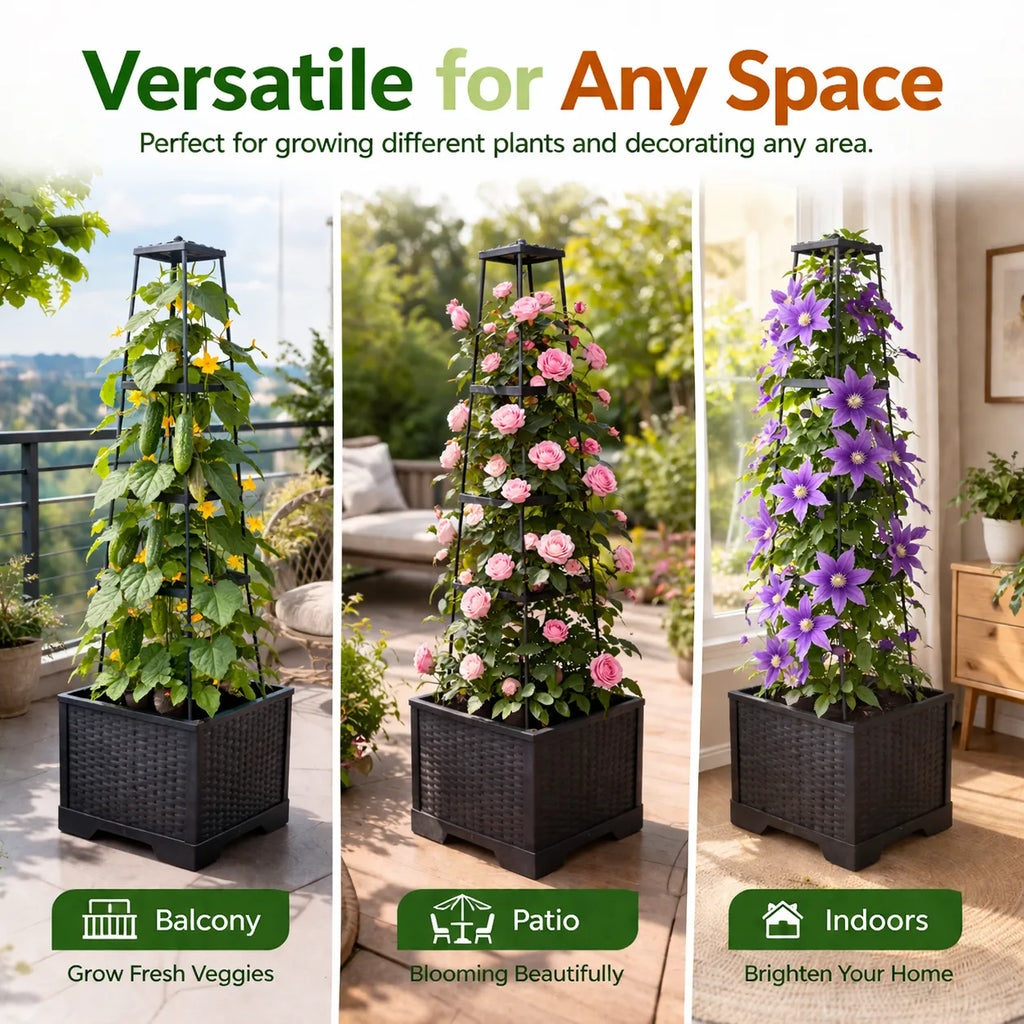 🌿Vertical Self-Watering Planter