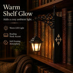 Enchanted Bookshelf Insert Light – Vintage Lantern or Reading Ghost