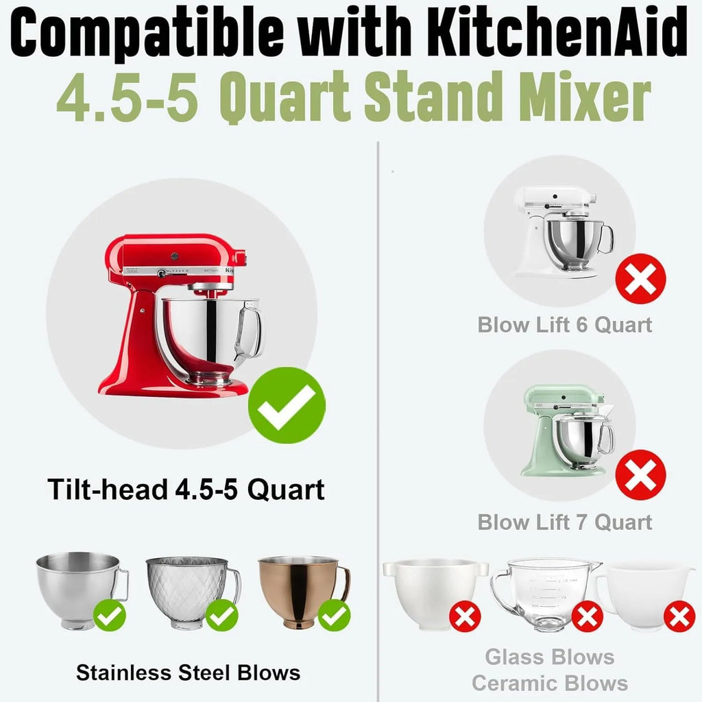🍰 Tilt-Head Stand Mixer Silicone Bowl Liner Set (3-Pack)