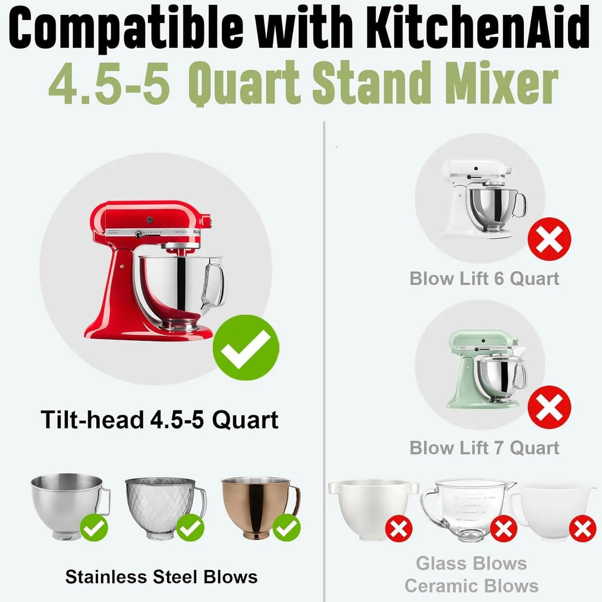 🍰 Tilt-Head Stand Mixer Silicone Bowl Liner Set (3-Pack)