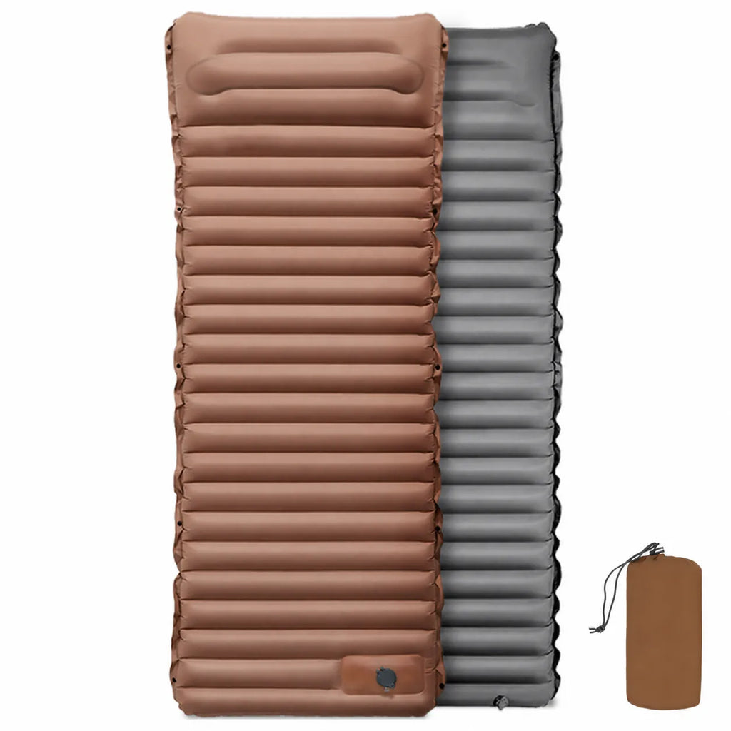 Ultralight 4-Inch Camping Mattress with Built-In Foot Pump