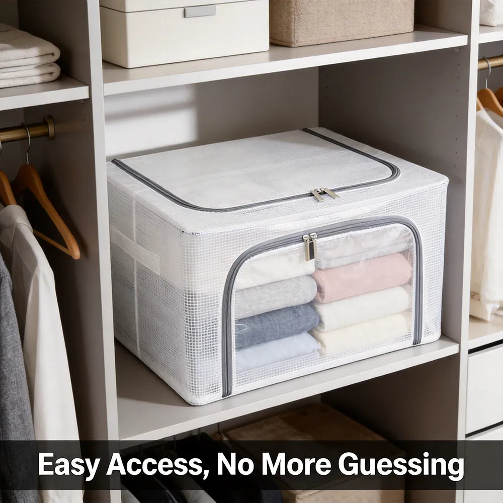 🧺Foldable steel frame storage box