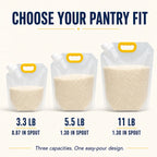 Easy-Pour Reusable Pantry Storage Bag