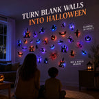 3D Light-Up Halloween Wall Stickers – 30-Piece Set