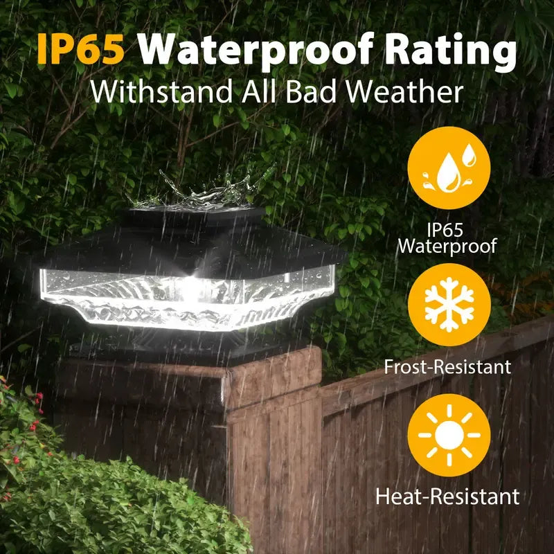 🌟 Solar Post Cap Lights – Brighten Your Outdoor Living