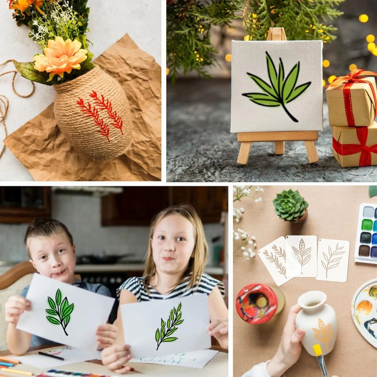 Leaf stencils for crafts