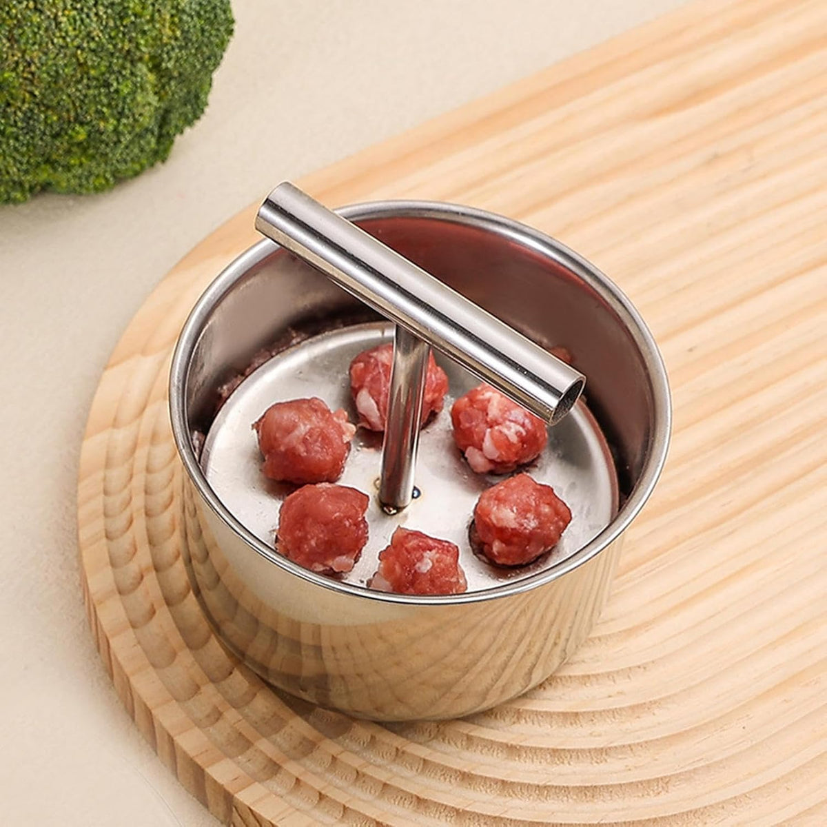6-Hole Stainless Steel Meatball Maker – Holiday Prep Made Easy