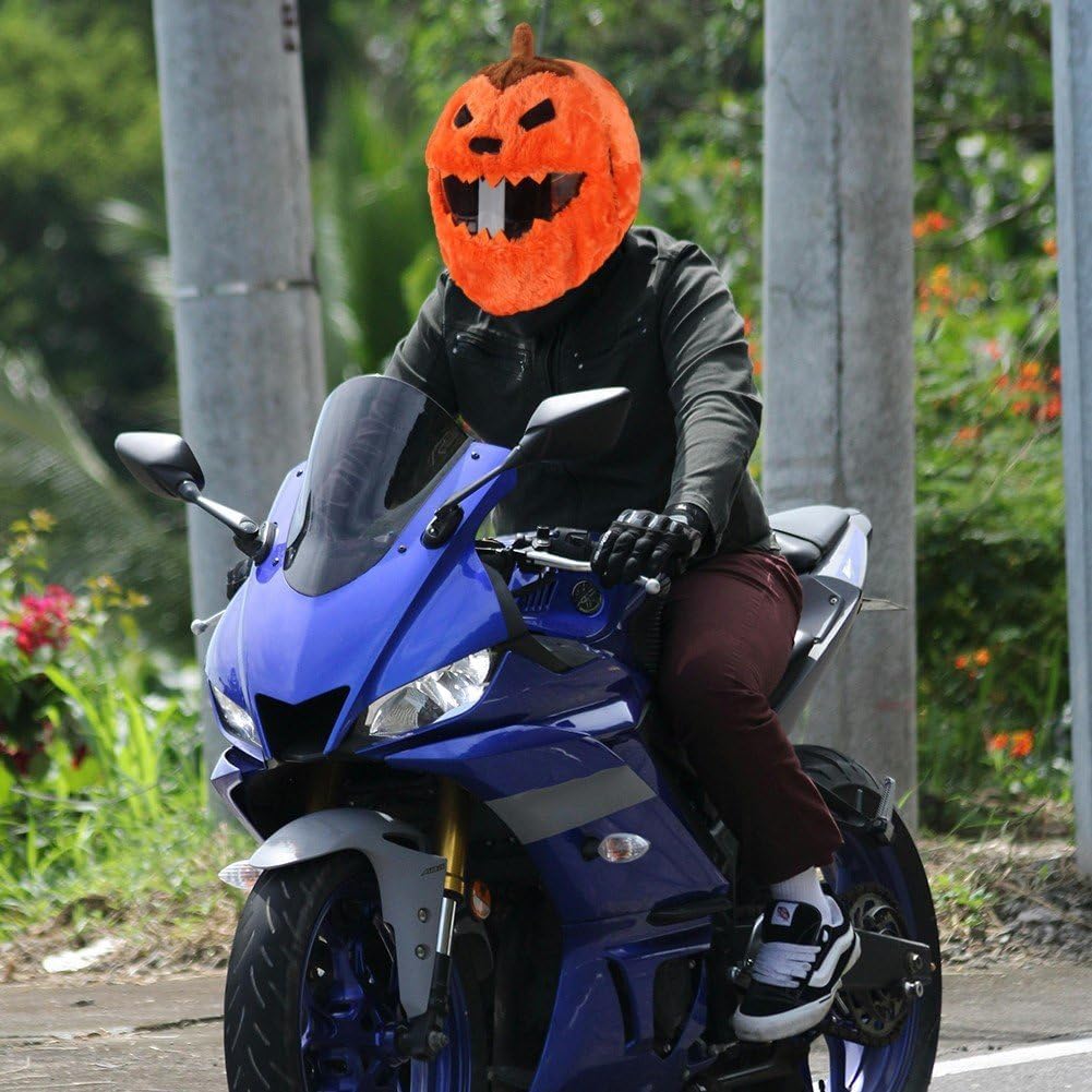 Festive Plush Motorcycle Helmet Covers – Santa & Pumpkin