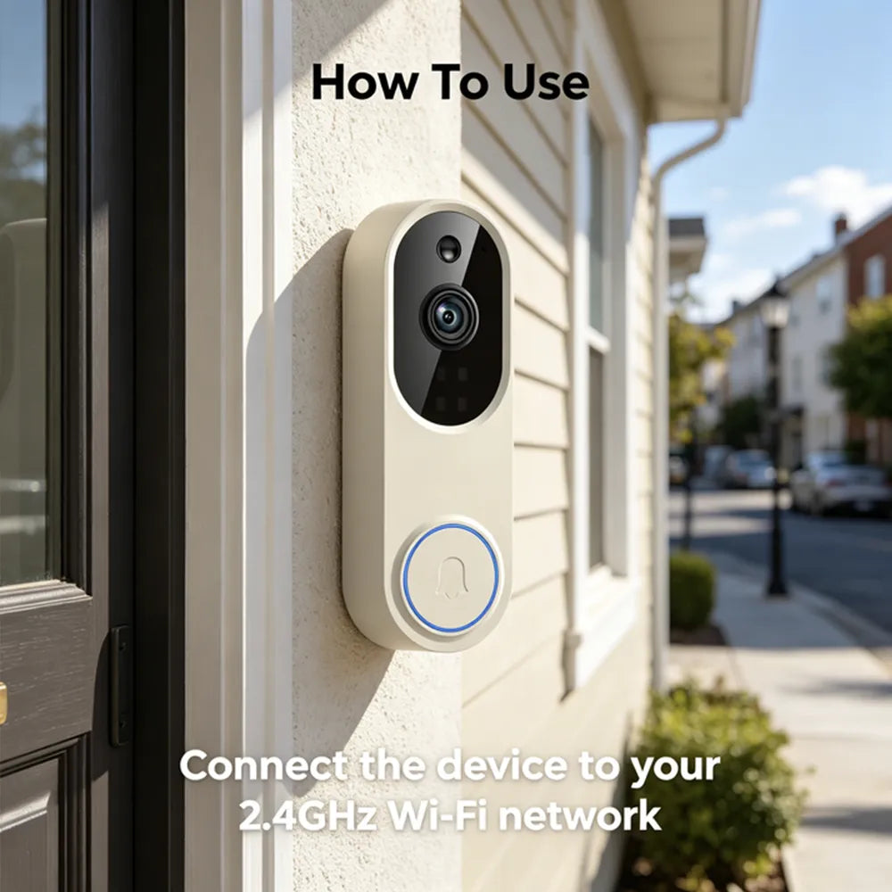 🚪 Smart 1080P Wi-Fi Video Doorbell Camera