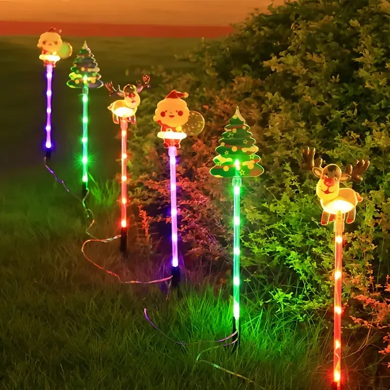 🎄 Solar Christmas Decorative Pathway Lights – 6 Pack 🎄